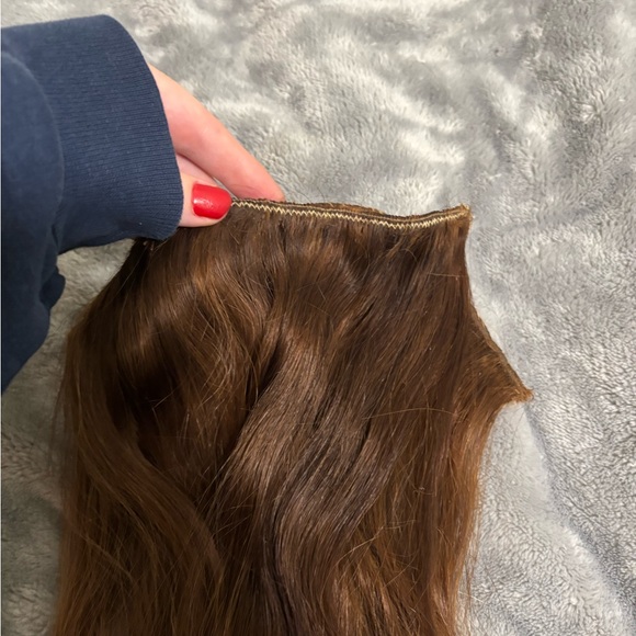 Women's KOVI Auburn Brown 100% Human Hair Weft Extensions - 12" - Picture 4 of 7